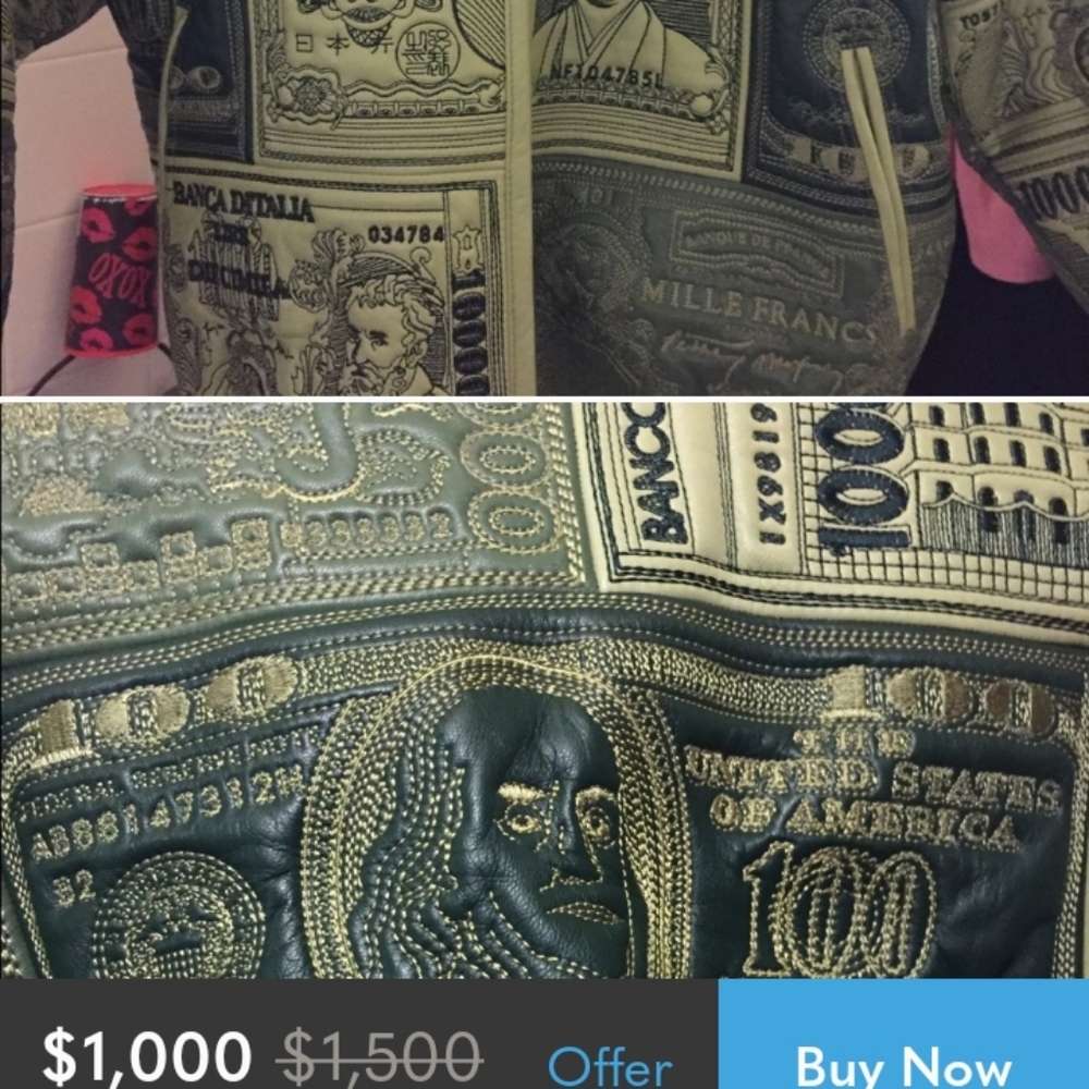 Al wissam rare Genuine Leather jacket